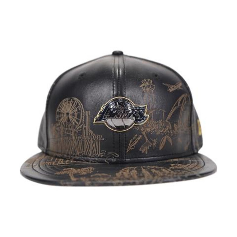 New with Tag - Lakers Badge Fitted Cap Brown - Original Price $215